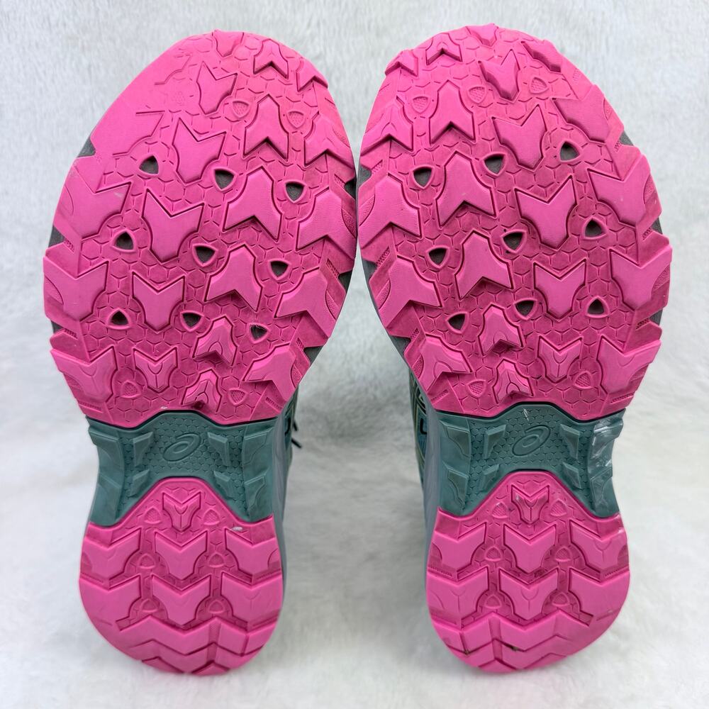 ASICS Gel Venture 9 Womens Running Shoes Gray Blue Pink Size 9 Wide D Trail - Picture 7 of 10